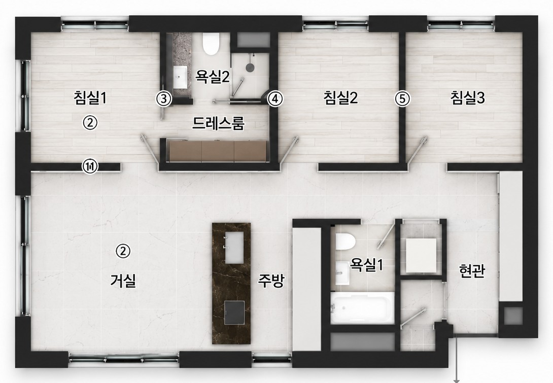 84C 평면도